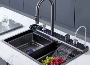 Chậu rửa chén inox 7 phím kích thước 7546 đa năng