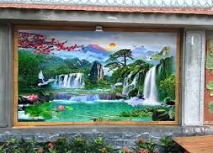 Gạch tranh 3D phong thủy thu hút tài lộc, thịnh vượng
