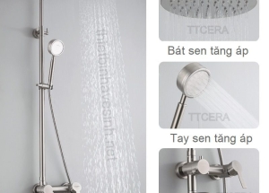 Sen cây Inox 304 giá rẻ tại Biên Hòa, sen cây vuông inox 304