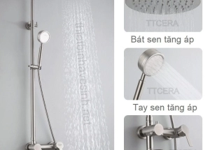 Sen cây Inox 304 giá rẻ tại Biên Hòa, sen cây vuông inox 304