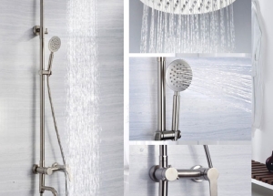 Bộ Sen Tắm Nóng Lạnh Tròn Chất Liệu Inox 304 Cao Cấp - Gabba