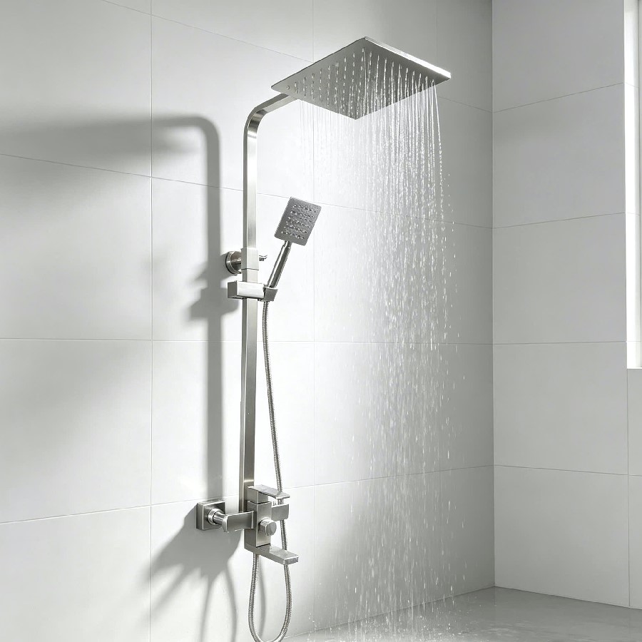 Sen cây tắm đứng nóng lạnh inox 304 Gabba 039