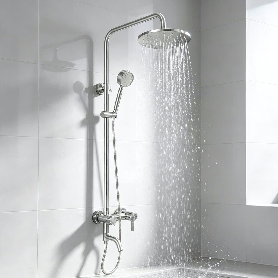 Sen cây tắm đứng nóng lạnh inox 304 Gabba 062