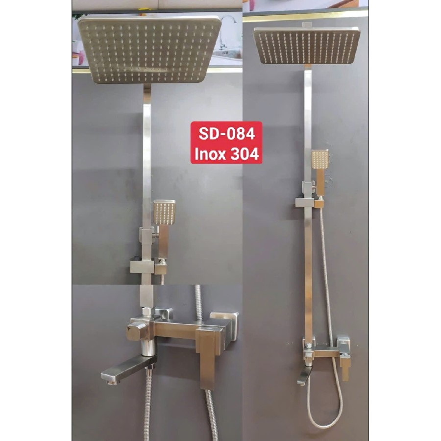 Sen cây tắm đứng nóng lạnh inox 304 Gabba 084