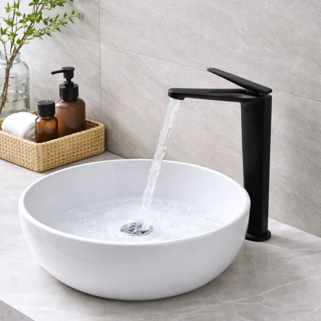 Vòi lavabo nóng lạnh Gabba 2805BD thân cao