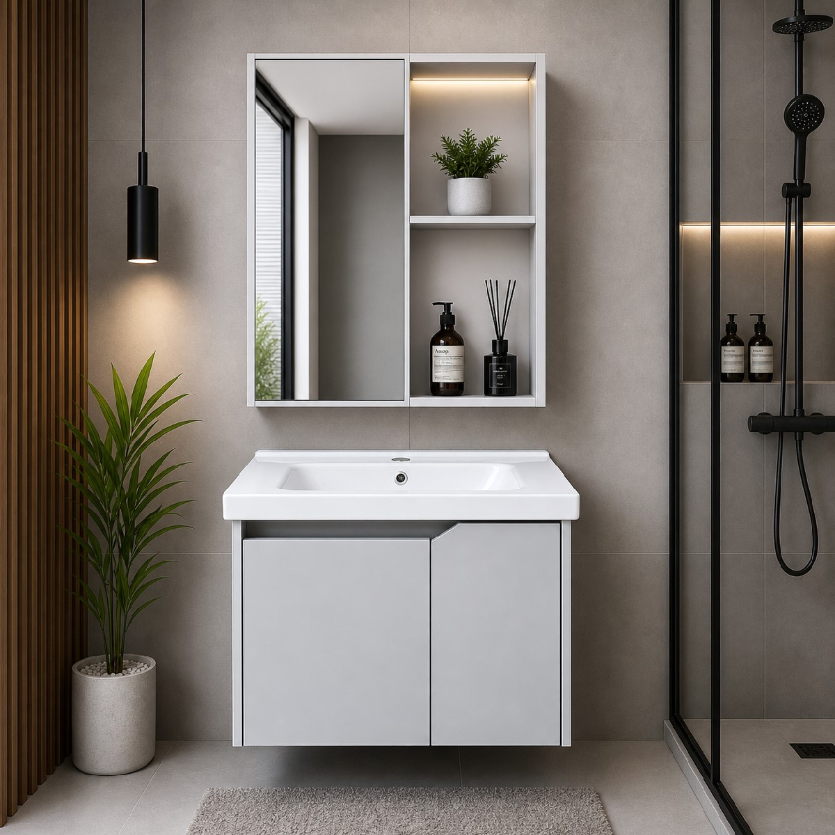 Tủ lavabo nhôm Gabba