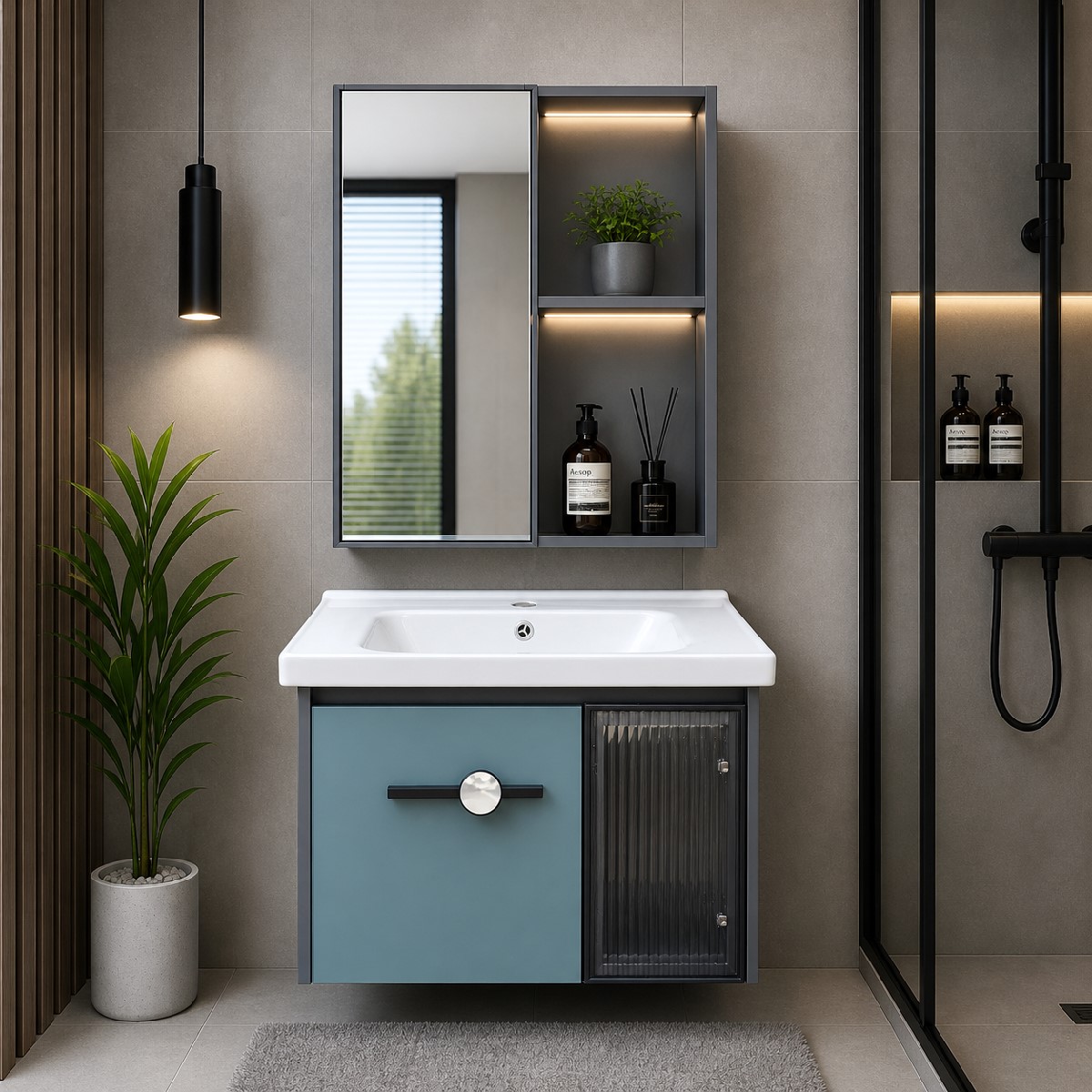Lavabo tủ nhôm Gabba T02M