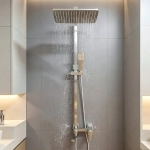 Sen cây tắm đứng nóng lạnh inox 304 Gabba 084