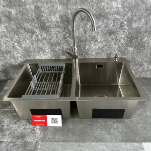 Bồn rửa chén inox 304 Gabba 9048KS 2 hộc