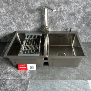 CHẬU RỬA CHÉN INOX 304 GABBA 8245S