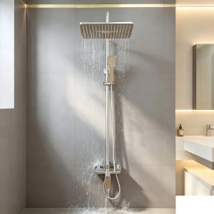 Sen cây tắm đứng nóng lạnh inox 304 Gabba 075