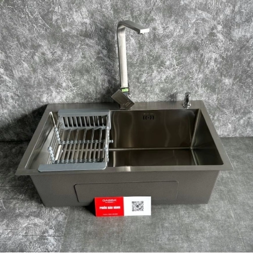 CHẬU RỬA CHÉN INOX 304 GABBA 6845