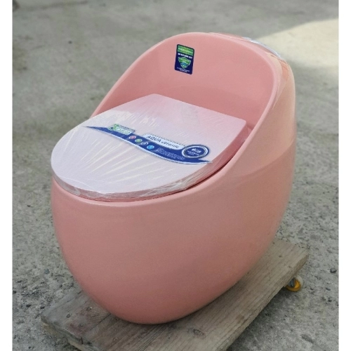 Bồn cầu trứng Gabba 8492 màu hồng giá rẻ