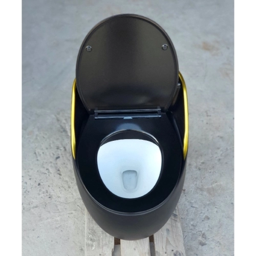 Bồn cầu trứng Gabba 9218 màu đen
