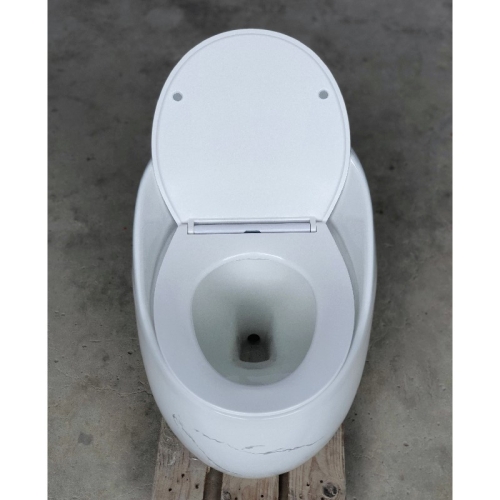 Bàn cầu trứng 1 khối Gabba 9268VD vân đá