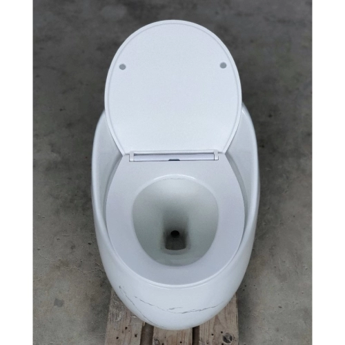 Bàn cầu trứng 1 khối Gabba 9268VD vân đá