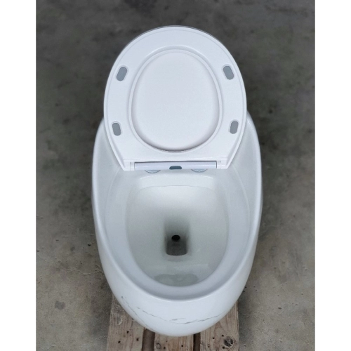 Bàn cầu trứng 1 khối Gabba 9268VD vân đá