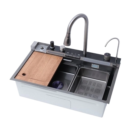 Chậu rửa chén inox 304 cao cấp Gabba 8046AWFB 5 phím