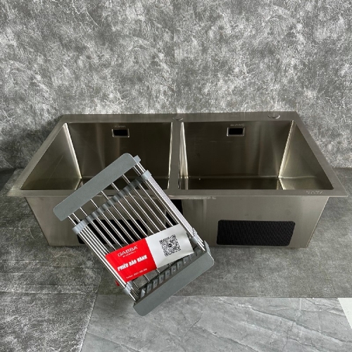 Bồn rửa chén inox 304 Gabba 8350KS 2 hộc