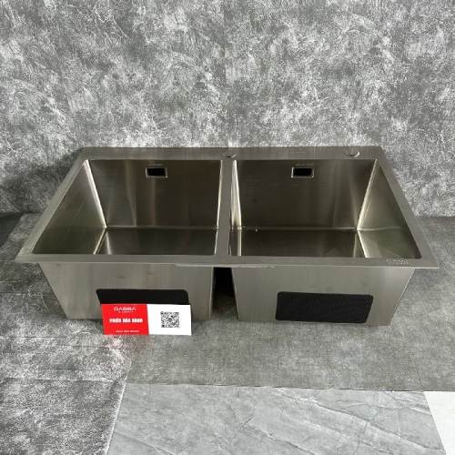 Bồn rửa chén inox 304 Gabba 8350KS 2 hộc