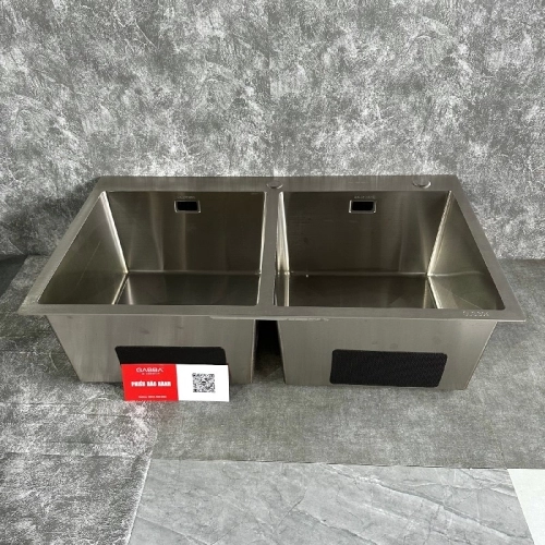 Bồn rửa chén inox 304 Gabba 8350KS 2 hộc