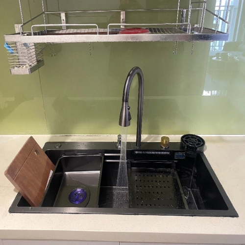 Chậu rửa chén inox 304 Gabba 9046 Nano 1 hộc lớn