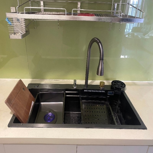 Chậu rửa chén inox 304 Gabba 9046 Nano 1 hộc lớn