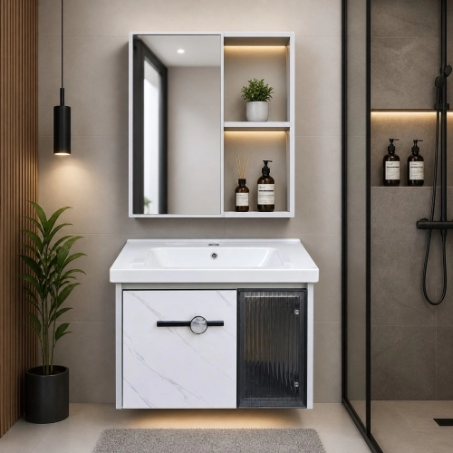 Lavabo tủ nhôm Gabba T01