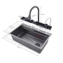 Chậu rửa chén inox 304 cao cấp Gabba 8046AWFB 5 phím