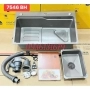 Chậu rửa chén inox 1 hộc Gabba 7546BH nano xám