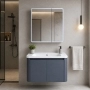 Bộ tủ lavabo treo tường Gabba T1103A nhựa PVC