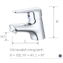 Vòi lavabo Caesar B120CU